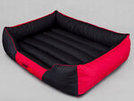 Hobbydog лежак Comfort L, черный/красный