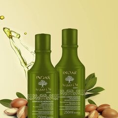 Drėkinantis plaukų priežiūros rinkinys su Argano aliejumi Inoar Argan Duo Kit: šampūnas 250 ml + kondicionierius 250 ml kaina ir informacija | Šampūnai | pigu.lt