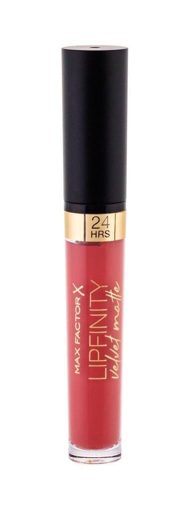 Skysti lūpų dažai Max Factor Lipfinity Velvet Matte 3,5 ml, 045 Posh Pink цена и информация | Lūpų dažai, blizgiai, balzamai, vazelinai | pigu.lt