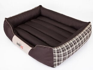 Hobbydog лежак Prestige XL окошки, коричневый цена и информация | Лежаки, домики | pigu.lt