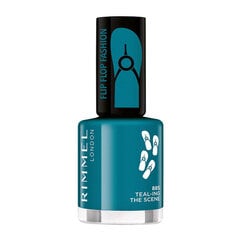 Nagų lakas Rimmel London Flip Flop Fashion 885 Teal-ing The Scene 8 ml kaina ir informacija | Nagų lakai, stiprintojai | pigu.lt