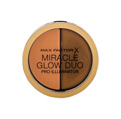 Spindesio suteikianti priemonė Max Factor Miracle Glow Duo Pro 30 Deep 11 g kaina ir informacija | Bronzantai, skaistalai | pigu.lt