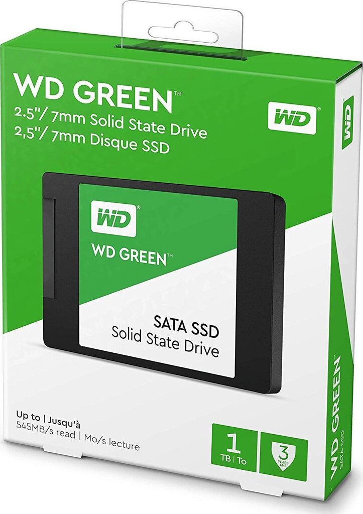 WDC WDS100T2G0A kaina ir informacija | Vidiniai kietieji diskai (HDD, SSD, Hybrid) | pigu.lt