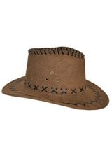 Ковбойская шляпа, коричневая цена и информация | Карнавальные костюмы | pigu.lt