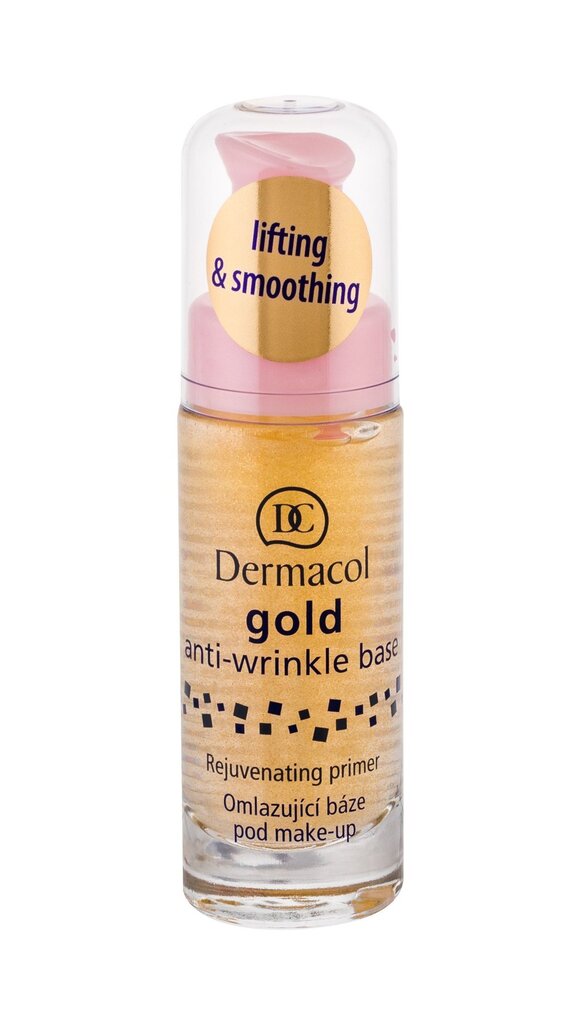 Makiažo bazė Dermacol Gold Anti-Wrinkle 20 ml цена и информация | Makiažo pagrindai, pudros | pigu.lt