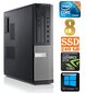 DELL 7010 DT i5-3470 8GB 240SSD GTX1050 2GB DVD WIN10 kaina ir informacija | Stacionarūs kompiuteriai | pigu.lt