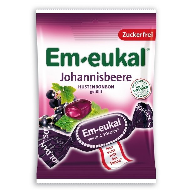 Em-eukal Serbentų skonio pastilės su vitaminu C ir saldikliais, 75 g kaina ir informacija | Saldumynai | pigu.lt