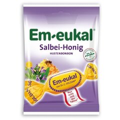 Пастилки Em-eukal® со вкусом шалфея и меда с витамином С, 75г цена и информация | Сладости | pigu.lt