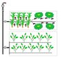 Laistymo sistema šiltnamiams (vandentiekiui) M60 цена и информация | Laistymo įranga, purkštuvai | pigu.lt