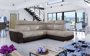 Мягкий угловой диван Loreto GD, кремовый/коричневый цена и информация | Угловые диваны | pigu.lt