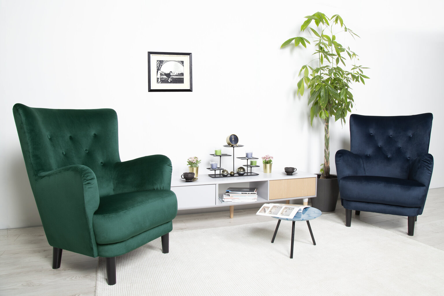 Fotelis Classic, žalias kaina ir informacija | Svetainės foteliai | pigu.lt