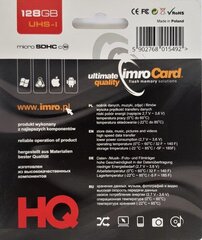 Imro 10 128GB цена и информация | Карты памяти для телефонов | pigu.lt