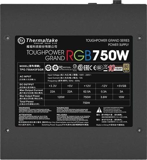 Thermaltake PS-TPG-0750FPCGEU-S kaina ir informacija | Maitinimo šaltiniai (PSU) | pigu.lt