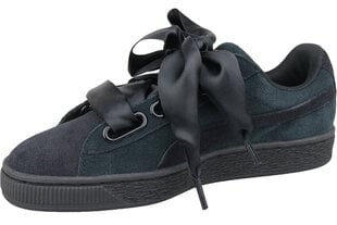 Повседневные женские туфли Puma Wns Suede Heart Pebble 365210-04, черные цена и информация | Спортивная обувь, кроссовки для женщин | pigu.lt