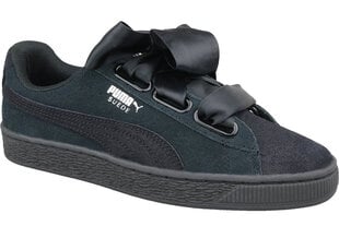 Повседневные женские туфли Puma Wns Suede Heart Pebble 365210-04, черные цена и информация | Спортивная обувь, кроссовки для женщин | pigu.lt