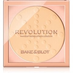 Kompaktinė pudra Makeup Revolution London Bake & Blot 5,5 g, Banana Light kaina ir informacija | Makiažo pagrindai, pudros | pigu.lt