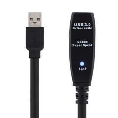 Deltaco USB3-1001, USB-A, 3 m цена и информация | Кабели и провода | pigu.lt