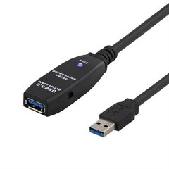 Deltaco USB3-1001, USB 3.0, 3m kaina ir informacija | Kabeliai ir laidai | pigu.lt