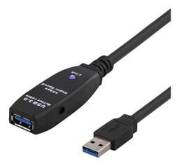 Deltaco USB3-1004, USB 3.0, USB 2.0, 7m kaina ir informacija | Kabeliai ir laidai | pigu.lt