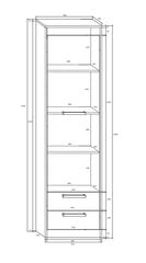 Шкаф Meblocross Maximus 1D2S, дубового/белого цвета цена и информация | Шкафы | pigu.lt