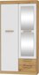 Spinta Meblocross Maximus 2D2S, ąžuolo/baltos spalvos kaina ir informacija | Spintos | pigu.lt