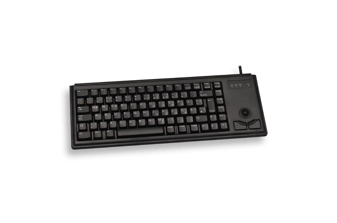 Cherry Compact Keyboard, trackball m 2 keys, the PAN Nordic, USB, black kaina ir informacija | Klaviatūros | pigu.lt