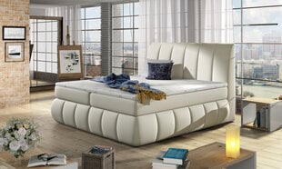 Кровать Vincenzo, 140х200 см, светло-кремовая цена и информация | Кровати | pigu.lt