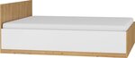 Lova Meblocross Maximus 160, 160x200 cm, ąžuolo/baltos spalvos
