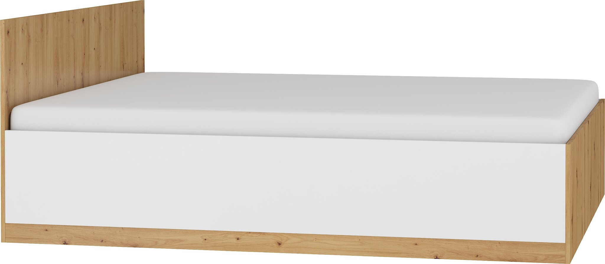 Lova Meblocross Maximus 160, 160x200 cm, ąžuolo/baltos spalvos kaina ir informacija | Lovos | pigu.lt