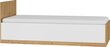 Lova Meblocross Maximus 90, 90x200 cm, ąžuolo/baltos spalvos kaina ir informacija | Lovos | pigu.lt