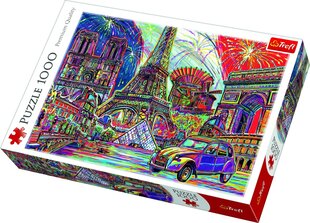 Dėlionė Trefl Paryžiaus spalvos, 1000 d. kaina ir informacija | Dėlionės (puzzle) | pigu.lt
