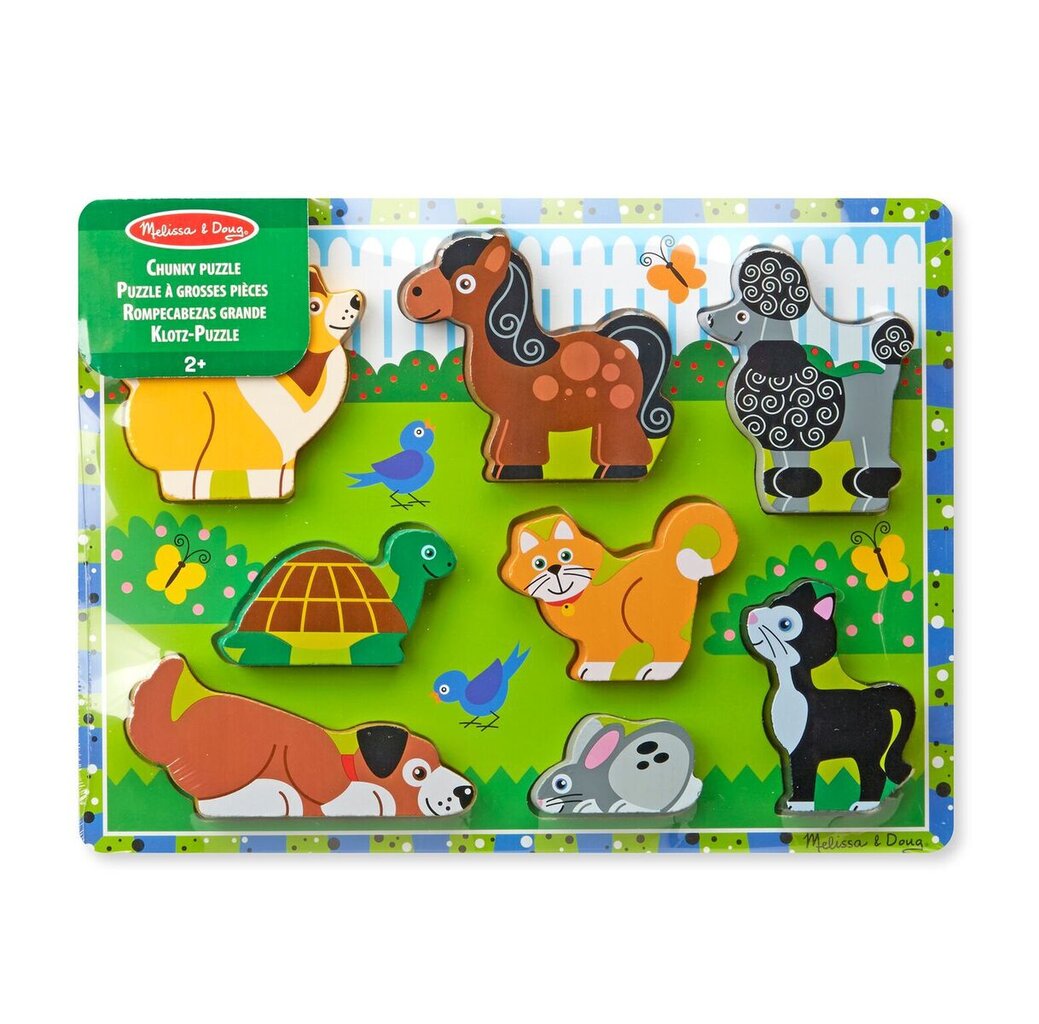 Dėlionė Melissa & Doug Naminiai Gyvūnėliai, 8 d. цена и информация | Lavinamieji žaislai | pigu.lt