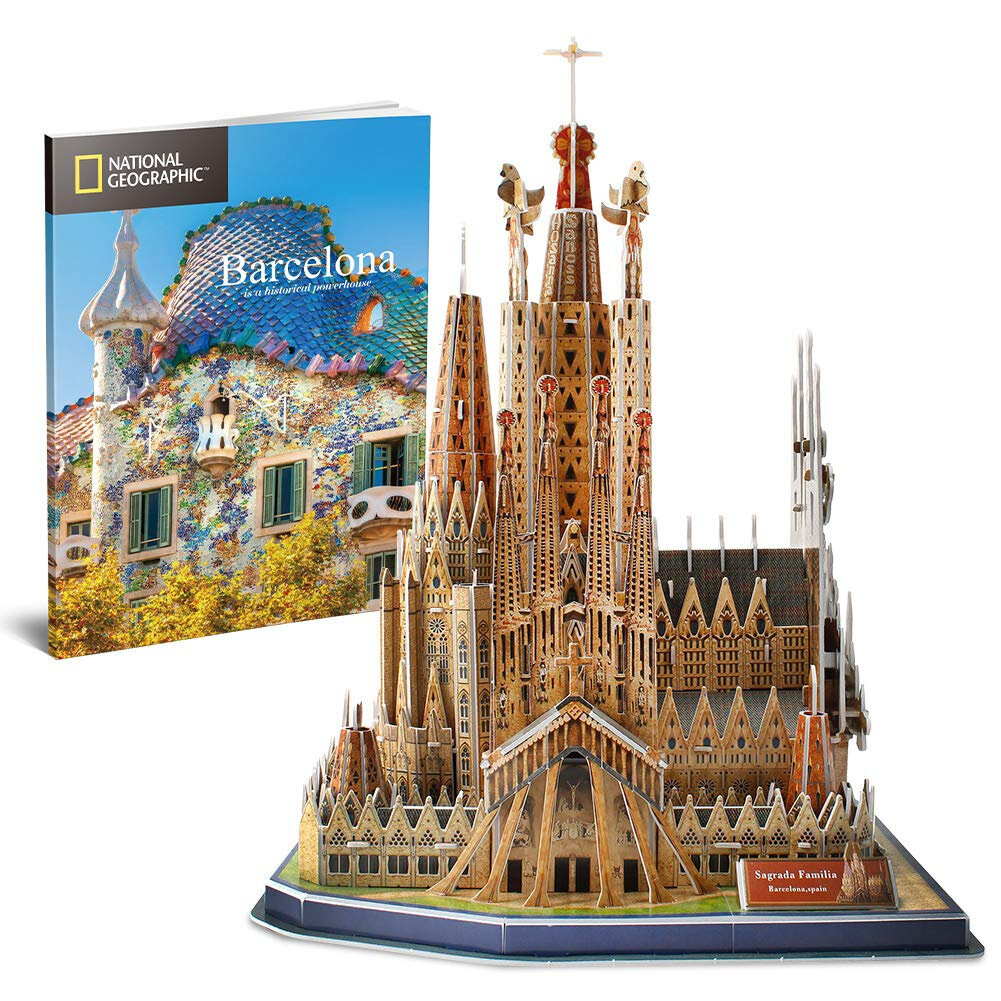 3D dėlionė CubicFun National Geographic Barselonos Šv. Šeimynos bažnyčia, 184 d. kaina ir informacija | Dėlionės (puzzle) | pigu.lt