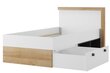 Lova Szynaka Meble Riva 50, 90x200 cm, ąžuolo/baltos spalvos kaina ir informacija | Vaikiškos lovos | pigu.lt
