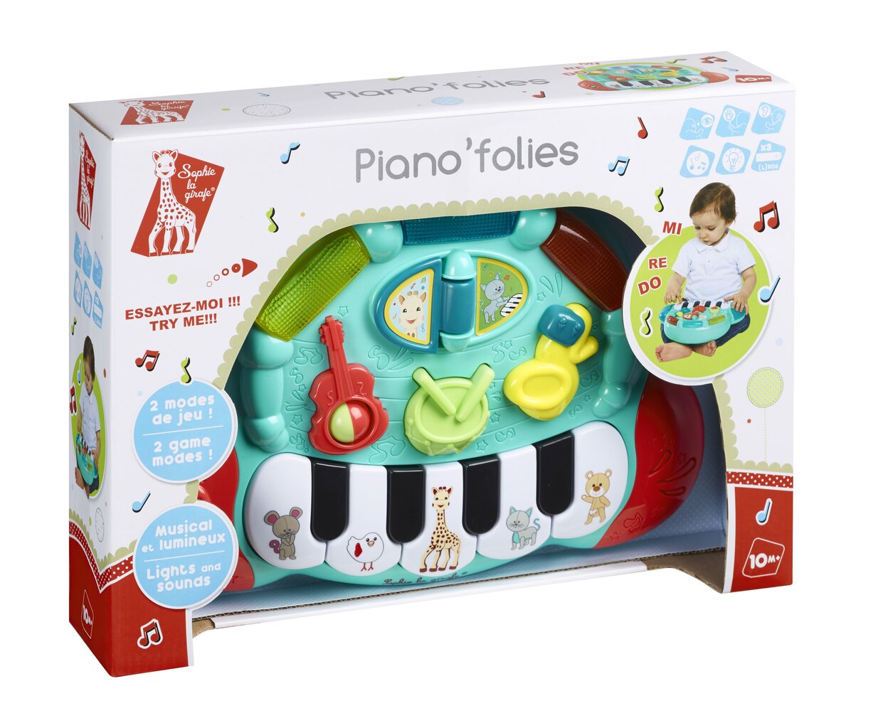 Muzikinis žaislas pianinas VULLI, Sophie la girafe Piano'folies, 230799 kaina ir informacija | Žaislai kūdikiams | pigu.lt