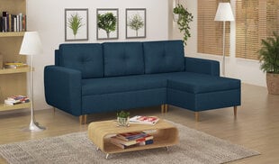 Универсальный угловой диван Bellezza Doro, темно-синий цена и информация | Угловые диваны | pigu.lt