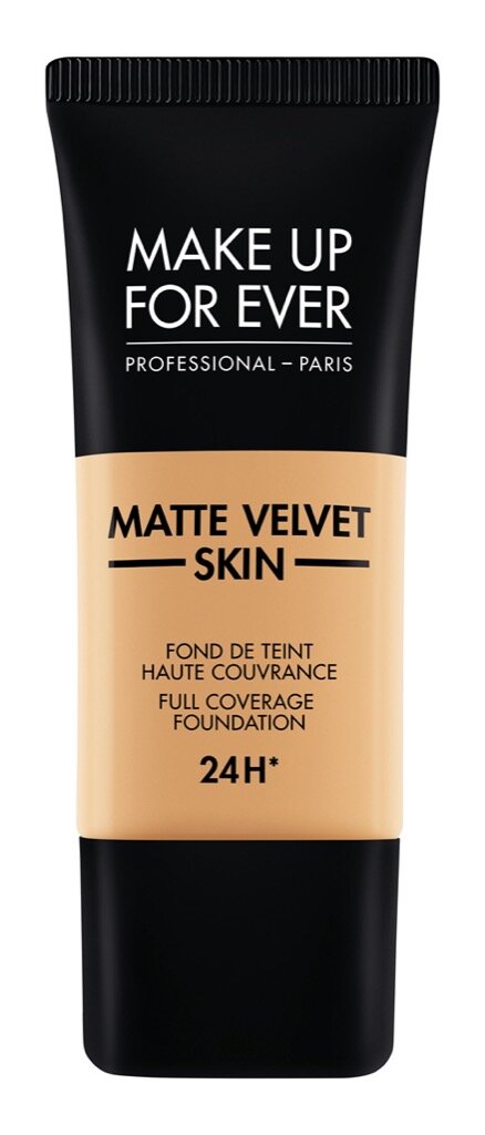 Matinis makiažo pagrindas Make Up For Ever Matte Velvet Skin Liquid Full Coverage Foundation 24H, 30 ml, Y - 375 Golden Sand цена и информация | Makiažo pagrindai, pudros | pigu.lt