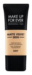 Matinis makiažo pagrindas Make Up For Ever Matte Velvet Skin Liquid Full Coverage Foundation 24H, 30 ml, R - 330 Warm Ivory kaina ir informacija | Makiažo pagrindai, pudros | pigu.lt