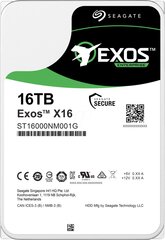 Drive server HDD Seagate Exos X16 (16 TB; 3.5 Inch; SATA III) kaina ir informacija | Vidiniai kietieji diskai (HDD, SSD, Hybrid) | pigu.lt