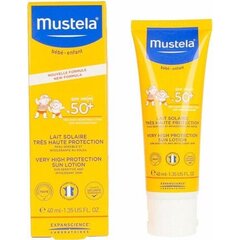 Защитный лосьон для загара Mustela SPF50+ 40 мл цена и информация | Кремы от загара | pigu.lt