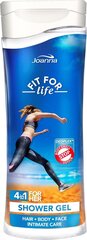 Dušo želė kūnui ir plaukams Joanna Fit For Life 4in1 300 ml kaina ir informacija | Dušo želė, aliejai | pigu.lt