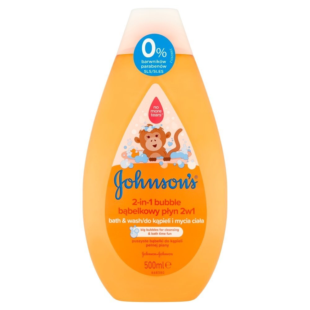 Vonios putos ir kūno prausiklis vaikams Johnson's Baby Bath & Wash 2-in-1 Bubble 500 ml цена и информация | Kosmetika vaikams ir mamoms | pigu.lt