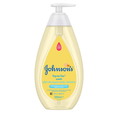 Plaukų ir kūno prausiklis Johnson's Baby Top-To-Toe, 500 ml цена и информация | Kosmetika vaikams ir mamoms | pigu.lt