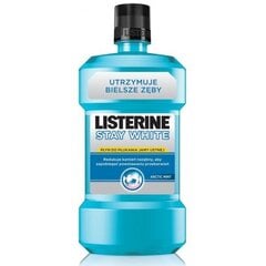 Жидкость для полоскания рта Listerine Stay White 500 мл цена и информация | Зубные щетки, пасты | pigu.lt