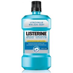 Burnos skalavimo skystis Listerine Stay White 500 ml kaina ir informacija | Dantų šepetėliai, pastos | pigu.lt