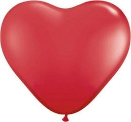 Balionai 10'' Hearts Pastel, raudoni, 100 vnt. цена и информация | Шарики | pigu.lt