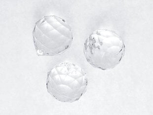 Pakabukai-dekoracijos Crystal Spheres 32x34 mm (1 pak/ 5 vnt) kaina ir informacija | Dekoracijos šventėms | pigu.lt