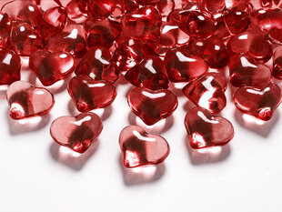 Stalo dekoracija kristalai, raudoni, 21 mm (1 dėž/ 40 pak) (1 pak/ 30 vnt) kaina ir informacija | Dekoracijos šventėms | pigu.lt