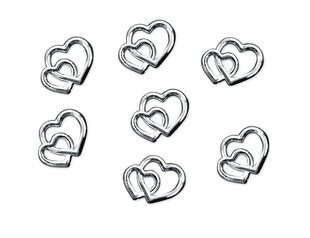 Декорация Hearts, серебро, 10мм (1 упаковка / 25 шт.) цена и информация | Праздничные декорации | pigu.lt