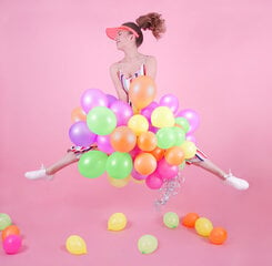 PartyDeco Воздушные шарик, 5 шт, 25 cм, неон цена и информация | Шарики | pigu.lt